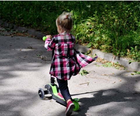 Hulajnoga Trójkolowa Scooter Magic Blue (1591, Milly Mally) LED