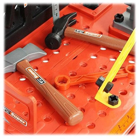 Zestaw Majsterkowicza, Warsztat stolarski - stolik, klucze, piła