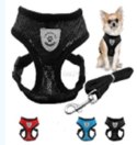 Szelki bezuciskowe spacerowe regulowane odblask dla psa kota + smycz rozmiar XL