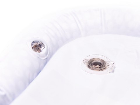 Mata wodna sensoryczna dmuchana dla niemowląt kontrastowa czarno-biała szachownica XXL 65x50 cm