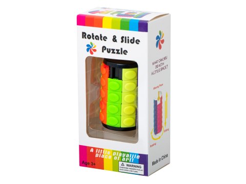 Układanka logiczna łamigłówka walec obrotowy 5 rzędów