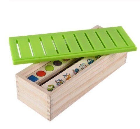 Sorter drewniany układanka logiczna dopasuj obrazki