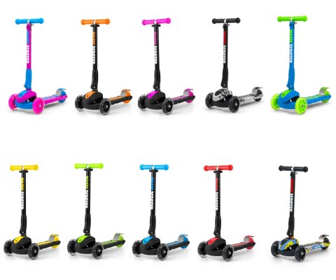 Hulajnoga Trójkolowa Scooter Magic Blue (1591, Milly Mally) LED