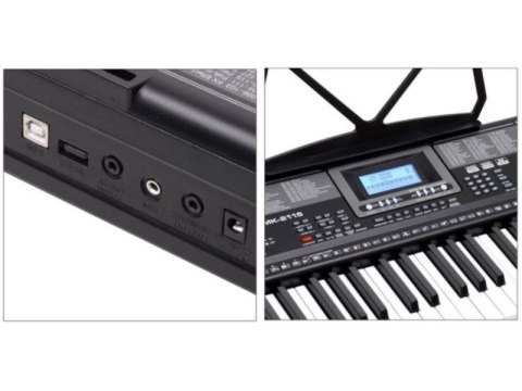 Keyboard MK-2115 Organy, 61 Klawiszy, Zasilacz, Podświetlane Klawisze Keyboard MK-2115 Organy, 61 Klawiszy, Zasilacz, Podświetlane Klawisze