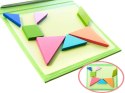 Tangram książeczka magnetyczna układanka montessori klocki gra logiczna 3D