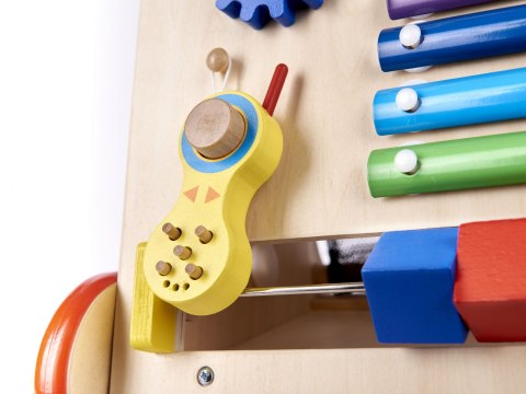 Pchacz dla dziecka chodzik drewniany kostka edukacyjna 6w1