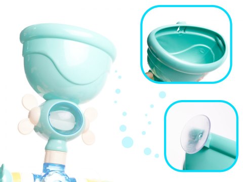 Zabawka kranik do kąpieli wanny prysznic wodospad dla dzieci fontanna przelewowa zwierzęta morskie