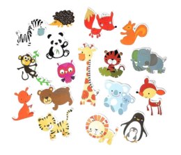 Zabawka do kąpieli wanny wodna dla dzieci naklejki piankowe zwierzątka 18 el.