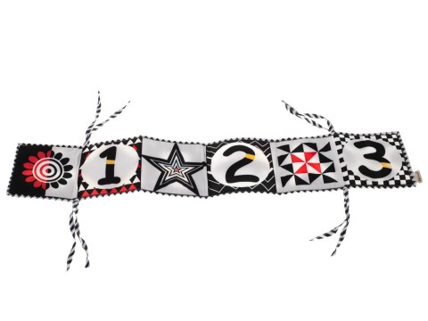 Ochraniacz do łóżeczka mata sensoryczna książeczka książka kontrastowa miękka