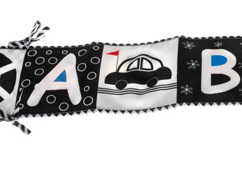 Ochraniacz do łóżeczka mata sensoryczna książeczka książka kontrastowa miękka