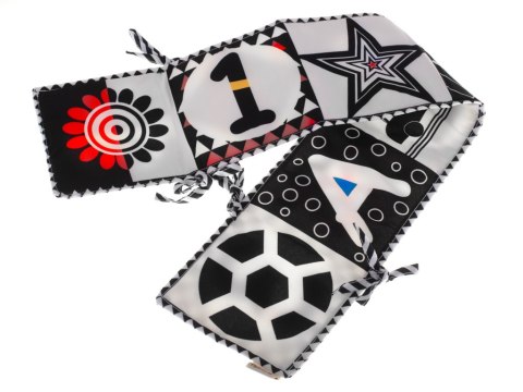 Ochraniacz do łóżeczka mata sensoryczna książeczka książka kontrastowa miękka