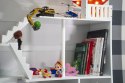 LULILO Regał na książki dla dzieci półka domek na zabawki 2w1 CALLA 116cm XXL