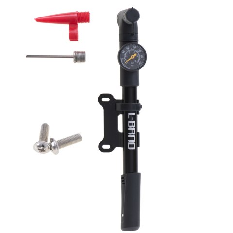Pompka do roweru z manometrem RALLEX rowerowa ręczna do piłki materaca z uchwytem na rower