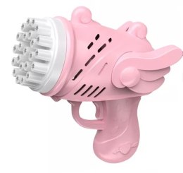 Pistolet do baniek mydlanych bańki mydlane ze skrzydłami różowy