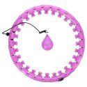 HHW12 PLUS SIZE HULA HOP VIOLET Z WYPUSTKAMI I OBCIĄŻNIKIEM HMS