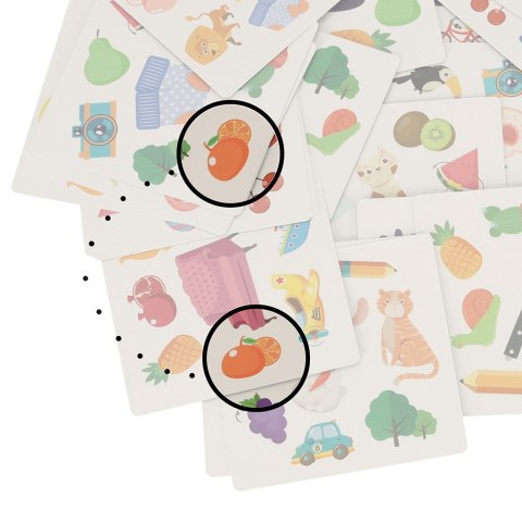 Gra na spostrzegawczość znajdź parę Crazy Flip 54 karty i dzwonek