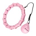 HHW02 HULA HOP LIGHT PINK Z WYPUSTKAMI I OBCIĄŻNIKIEM HMS