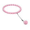 HHW02 HULA HOP LIGHT PINK Z WYPUSTKAMI I OBCIĄŻNIKIEM HMS