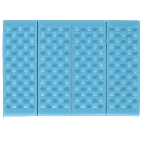 Mata piankowa składana do siedzenia turystyczna niebieska