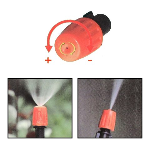 Zraszacz ogrodowy kurtyna wodna mgiełka system nawadniania 15m