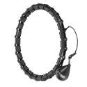 HHW11 PLUS SIZE HULA HOP BLACK Z WYPUSTKAMI I OBCIĄŻNIKIEM HMS