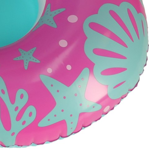 Kółko do pływania koło dmuchane dla niemowląt pontonik z daszkiem BESTWAY 34091 różowe