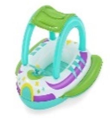 Kółko do pływania koło dmuchane z kierownicą pontonik dla dzieci z siedziskiem BESTWAY 34149