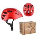 MTW01 LED KASK CZERWONY ROZM. XS (43-49 cm) NILS EXTREME