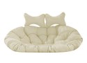 Poduszka LUARO na huśtawkę wiszącą bocianie gniazdo miękka ecru