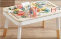 Tablica manipulacyjna LULILO LUDO stolik drewniany sensoryczny 2w1 miętowy