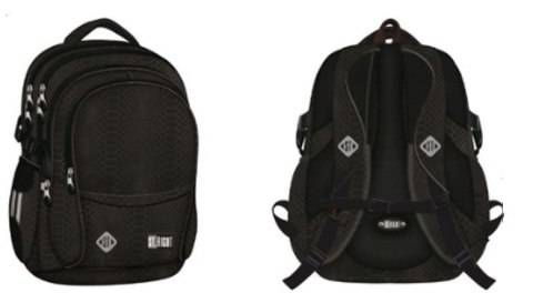 Plecak szkolny młodzieżowy czterokomorowy St. Right 23L czarny