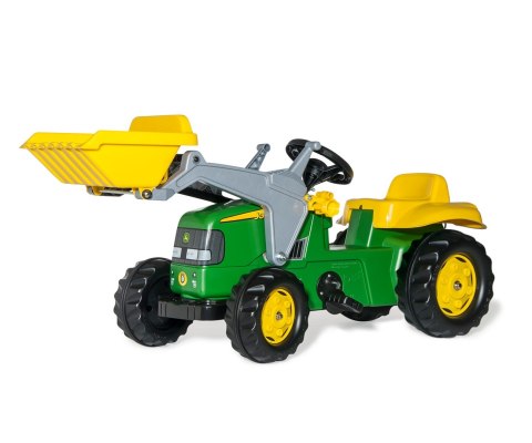 Rolly Toys 023110 Traktor Rolly Kid John Deere z łyżką i przyczepą Rolly Toys 023110 Traktor Rolly Kid John Deere z łyżką i przyczepą