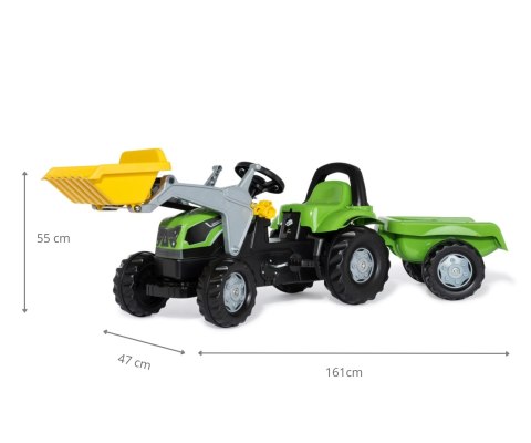 Rolly Toys 023196 Traktor Rolly Kid Deutz Fahir 5115G TB z łyżka i przyczepą Rolly Toys 023196 Traktor Rolly Kid Deutz Fahir 5115G TB z łyżka i przyczepą