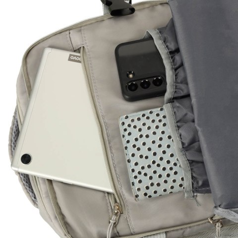 Plecak podróżny bagaż podręczny RYANAIR WIZZAIR USB szary