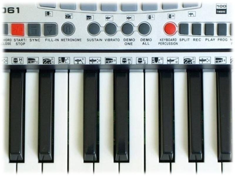 Keyboard MK-2061 - organy, zasilacz, mikrofon