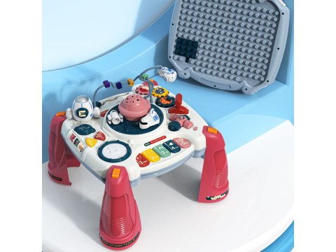 Edukacyjny Interaktywny Stolik Dla Dzieci 2W1 KOSMOS Projektor Czerwony