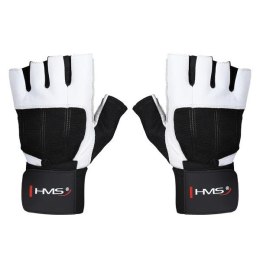 RST04 WHITE-BLACK ROZM. XL RĘKAWICE NA SIŁOWNIĘ HMS