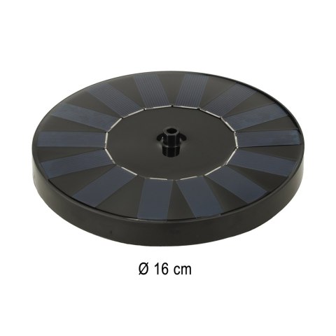 Fontanna solarna LUARO do oczka wodnego stawu do ogrodu pompa pływająca ogrodowa 16cm