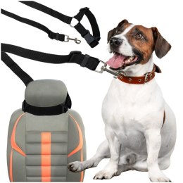 Smycz dla psa kota pas bezpieczeństwa do auta samochodu na zagłówek bezpieczny mocny