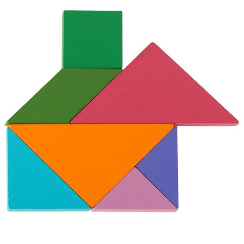 Tangram książeczka magnetyczna układanka montessori klocki gra logiczna 3D
