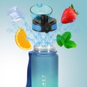Butelka na wodę bidon z ustnikiem sportowy BPA FREE 600ml niebiesko-zielony