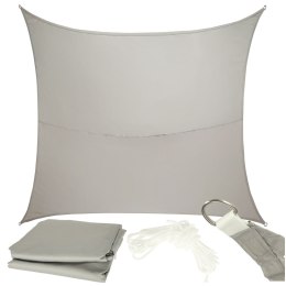 Żagiel przeciwsłoneczny LUARO ogrodowy tarasowy wodoodporny 4x3m prostokątny szary