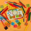 Zestaw edukacyjny nauka zegarka liczenia dodawania dla dzieci zegar do nauki godzin czasu