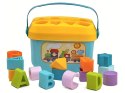 Edukacyjny Sorter Z Klockami Układanka Wiaderko Literki Klocki