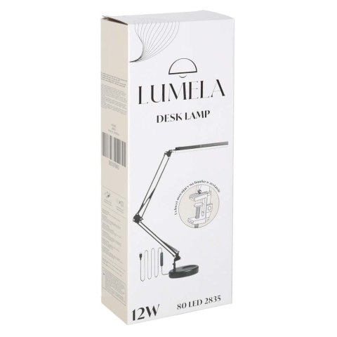 Lampka na biurko biurkowa LED USB obrotowy wysięgnik 2 sposoby mocowania