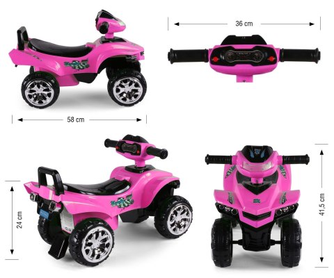 Milly Mally Pojazd Monster Black Pink