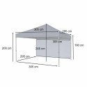 Pawilon ogrodowy LUARO namiot imprezowy handlowy altana 3x3 m 3 ścianki