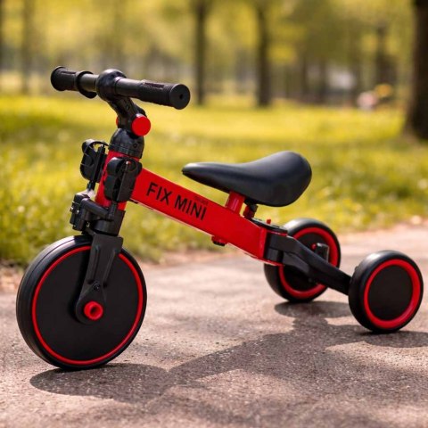 Rowerek biegowy Trike Fix Mini rower wielofunkcyjny 3w1 czerwony