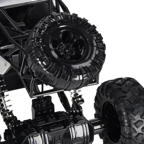 Samochód zdalnie sterowany na pilota RC Rock Crawler 1:12 4WD METAL srebrny