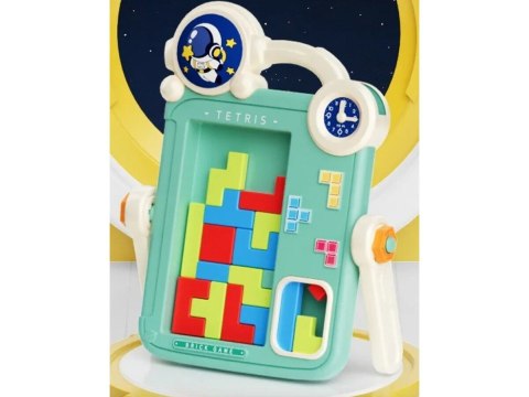 Wielofunkcyjna Dwustronna Tablica 2w1 Zmazywalna Klocki Układanka Edukacyjna CZERWONA